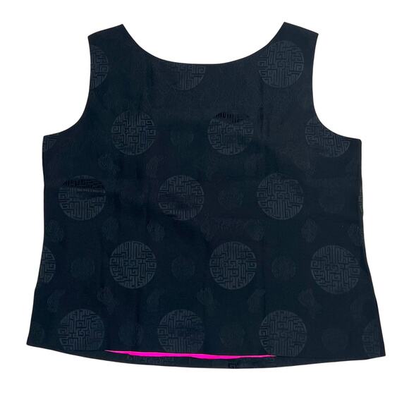 Artistic Palace Womens Oriental 100% Silk Tank Top Size XXXL Sleeveless Blouse - Picture 5 of 9